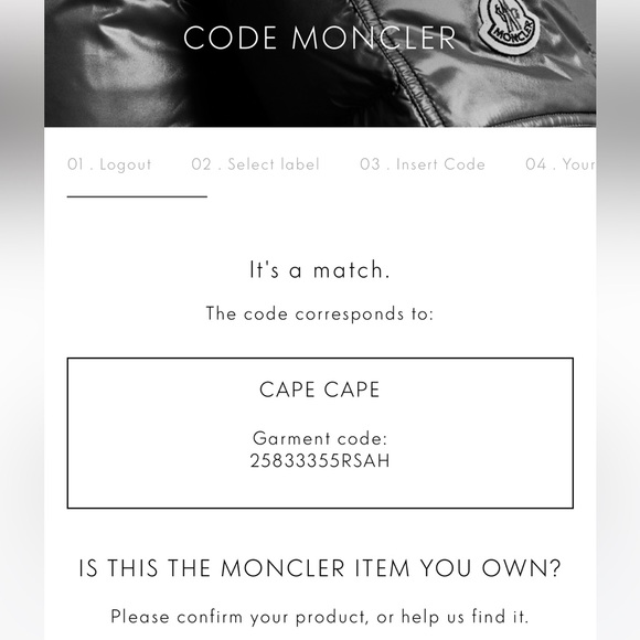 Moncler Navy Wool & Down Hooded Cape - Picture 10 of 10